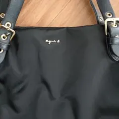 agnes b. ナイロン ショルダーバッグ ブラックのサムネイル