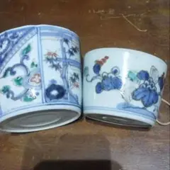 古伊万里　藍九谷　菊に蘭の図　大振蕎麦猪口　江戸中期　C552AS-BKc 2025年最新】古伊万里 そば猪口の人気アイテム - メルカリ