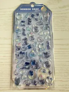 ボンボンドロップシール　シャーベット　よるねこボンボン