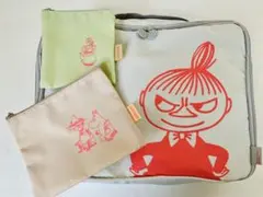 【美品】✨ムーミンESSE トラベルポーチ3点セット リトルミイスナフキン未使用