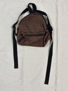 bebe 無地　ナイロン　ベビーリュック　ブラウン