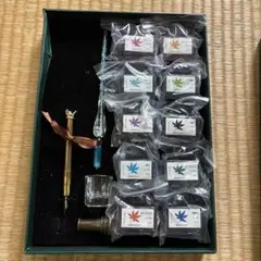 ガラスペンと多色インクセット