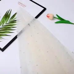 チュール パール ウェルカムスペース テーブルクロス 結婚式 前撮り ホワイト