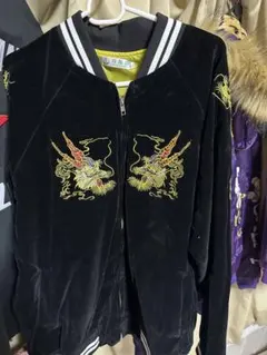 未使用 moon eyes 別珍 龍 日本限定 スカジャン vintage 美品 - メルカリ