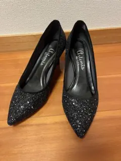 ダイアナ　グリッターパンプス　美品