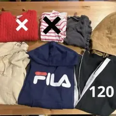 ★まとめ売り5点　120cm FILA パーカー ワンピ　ラインパンツ　フリル