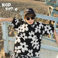 nap time クロップド刺繍Tシャツ ブラック - メルカリ