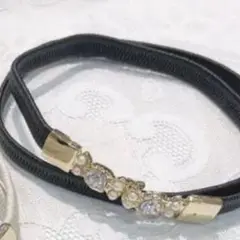 evelyn ビジューゴムベルト