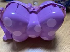 ディズニー ミニー リボン 紫 ポップコーンバケット