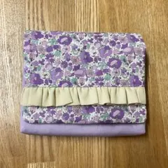 移動ポケット　入園入学グッズ　ハンドメイド　花柄　フリル