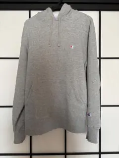 Champion グレー フード付きパーカー
