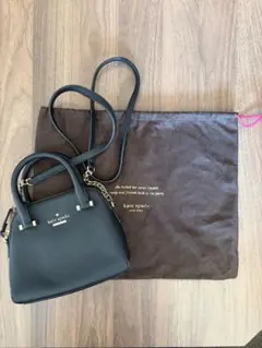 【kate spade】 黒 小さめショルダーバッグ 保存袋付き