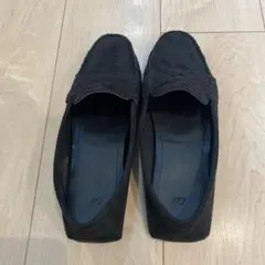 黒ローファー　H&M 黒