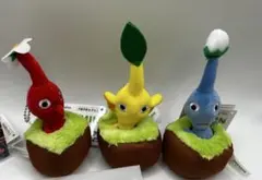 ピクミン 引っこ抜き ぬいぐるみ マスコット 赤 青 黄　3体セット