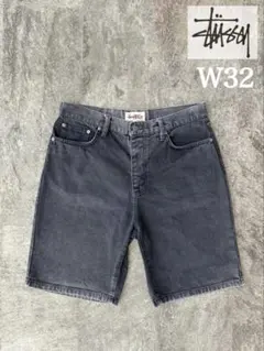 OLD Stussy BIGOL Jean デニムハーフパンツ ブラック 32 - メルカリ