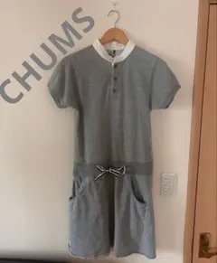 CHUMS チャムス✨ ワンピース スウェット グレー M 半袖 カットソー 綿のサムネイル