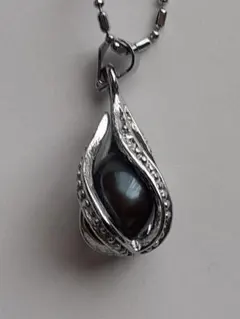 淡水パール真珠　ブラック系