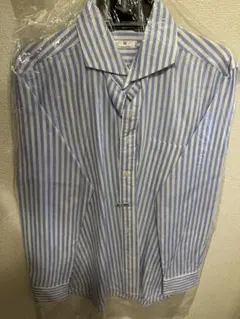 CLASSICO TAPERED 青白ストライプシャツ