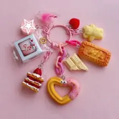 Jewel様】じゃらじゃらキーホルダー マーブルチョコアイス クッキー