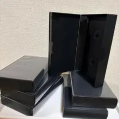 ビデオテープ空ケース ブラック　6本