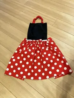 ミニーちゃんエプロン⭐︎ハンドメイド⭐︎キッズ用 120〜130cm相当