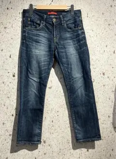 ブランド古着　RED CARD 20周年記念クロップドデニムパンツ　レッドカード