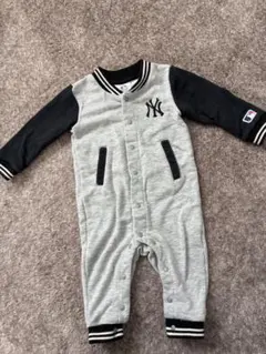 MLB グレー ブラック ロンパース 80cm カイタックファミリー