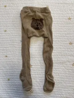 ベビータイツ クマの顔デザイン 12-24M