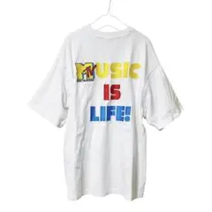 【ビッグT】MTV 刺繍 白Tシャツ Mサイズ