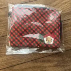 familiar チェック柄ポーチ チェリーとクマのチャーム付き - メルカリ