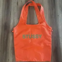 STÜSSY オレンジ トートバッグ　/
