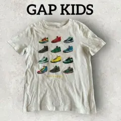 GAP キッズ 半袖Tシャツ スニーカー プリントTシャツ (120) ホワイト