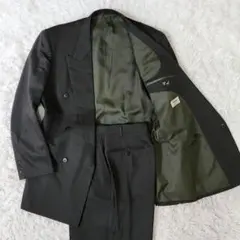 ダブルスーツ ビンテージ レトロ セットアップ グリーン系 Lサイズ