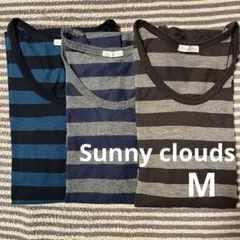 Sunny cloudsストライプ 7分袖Tシャツ３枚setのサムネイル