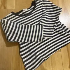 ストライプ柄長袖カットソー