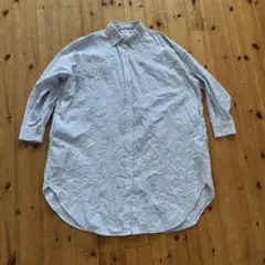 ZARA ザラ シャツワンピース シワ加工 ストライプ　オーバーサイズ