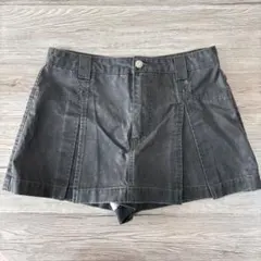 ZARA グレー プリーツミニスカート