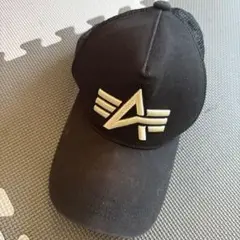 ALPHA INDUSTRIES ブラックキャップ メッシュ