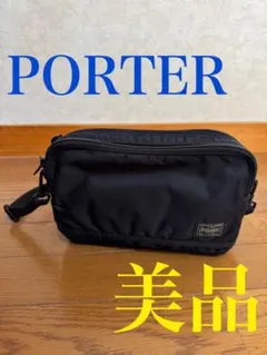 希少 ポーター フラッシュ ショルダーバッグ ブラック ナイロン 2層 極美品 吉田カバン ポーター フラッシュ ショルダーバッグ 689-05940