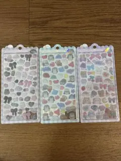 し*。様 正規品　ふわふわドロップシール　3枚セット ぬいぬいふわふわ うみうみ