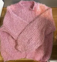 GRL ピンク 長袖ニットセーター