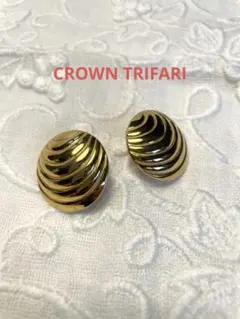 【Ri519様専用】Crown Trifari トリファリ ゴールド イヤリングのサムネイル