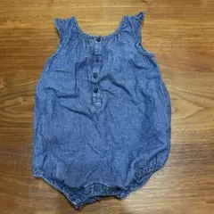 モ*リ様 babyGap デニム風　フリル付きロンパース 80cm 12-18ヶ