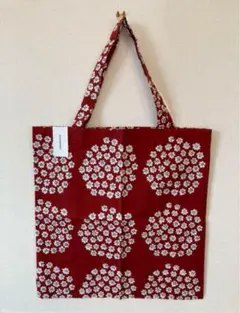 マリメッコ プケッティ レッド トートバッグ