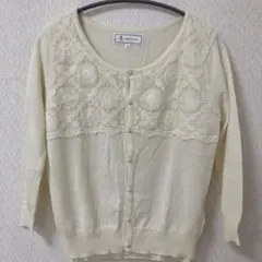 ROPEPICNIC アンサンブルニット　オフホワイト　2枚セット　パールボタン