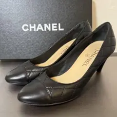 美品 CHANEL ココマーク チャンキーヒール パンプス 36.5C - メルカリ