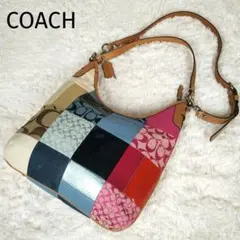 ✨コーチ✨　ショルダーバッグ　2WAY　パッチワーク　シグネチャー　F14650