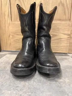 ウエスタンブーツ ブラック レザー