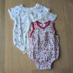 ハローキティ ロンパース3点セット