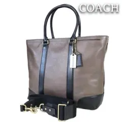 ✨美品♣コーチ☆ブリーカー◆2WAY♡ビジネスバッグ★上質レザー◇大容量☆A4可